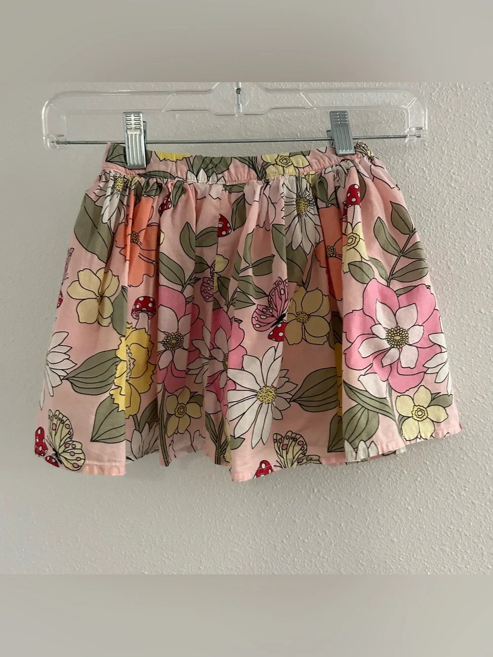 Gymboree Pink Floral Skort with Yellow & White Blooms